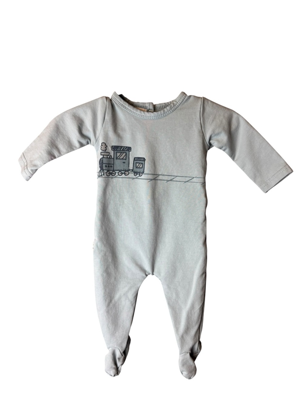 Maniere Child Blue Train Footie 3M
